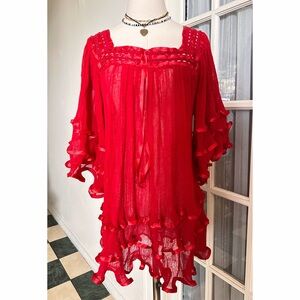 Mexican Angelita Gauze Top OS NEW